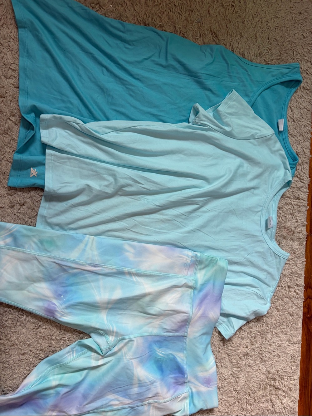 ZeroXposur Aqua 3-Piece Active Set - Tank, Tee & Leggings